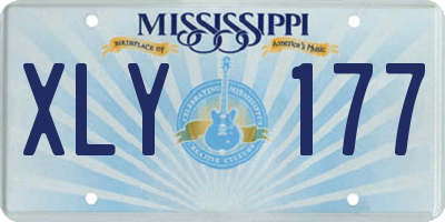 MS license plate XLY177