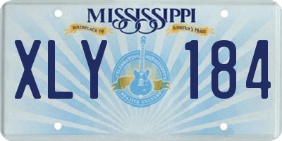 MS license plate XLY184