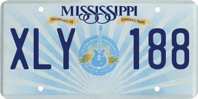 MS license plate XLY188