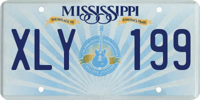 MS license plate XLY199