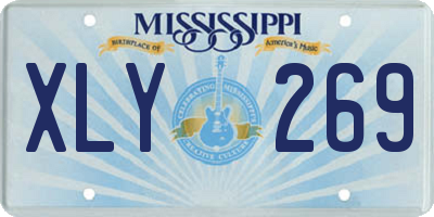 MS license plate XLY269