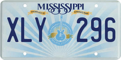 MS license plate XLY296