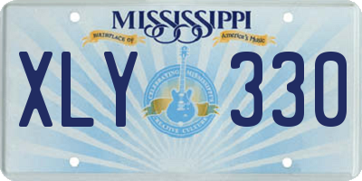 MS license plate XLY330