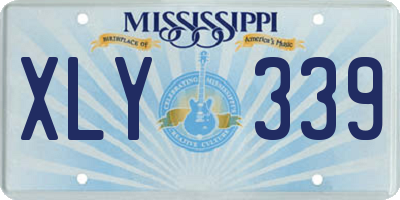 MS license plate XLY339