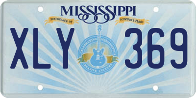 MS license plate XLY369