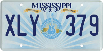 MS license plate XLY379
