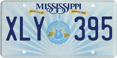 MS license plate XLY395