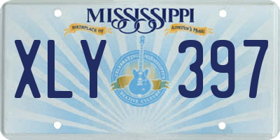 MS license plate XLY397