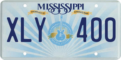 MS license plate XLY400