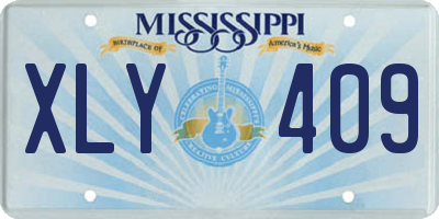 MS license plate XLY409