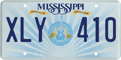 MS license plate XLY410