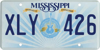 MS license plate XLY426
