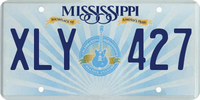 MS license plate XLY427
