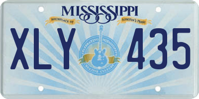 MS license plate XLY435
