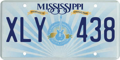 MS license plate XLY438