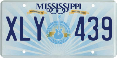 MS license plate XLY439