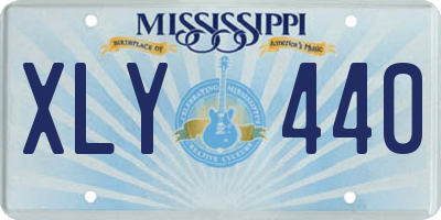 MS license plate XLY440