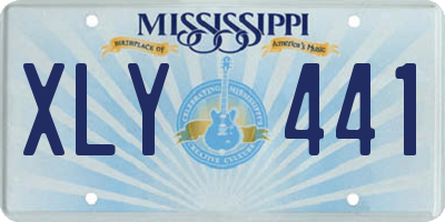 MS license plate XLY441