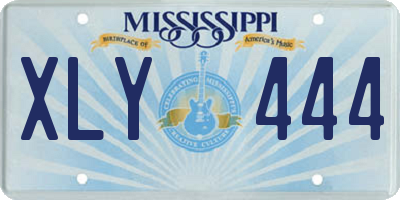 MS license plate XLY444