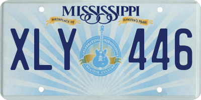 MS license plate XLY446