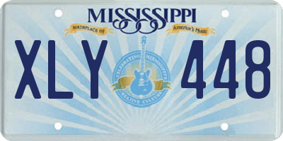 MS license plate XLY448