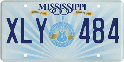 MS license plate XLY484