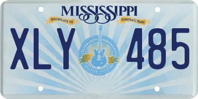 MS license plate XLY485