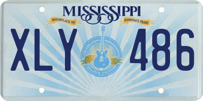 MS license plate XLY486