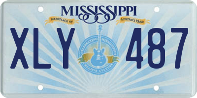 MS license plate XLY487