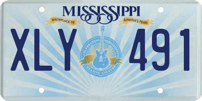 MS license plate XLY491
