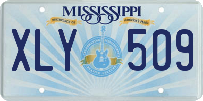 MS license plate XLY509