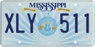MS license plate XLY511