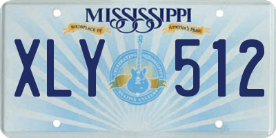 MS license plate XLY512