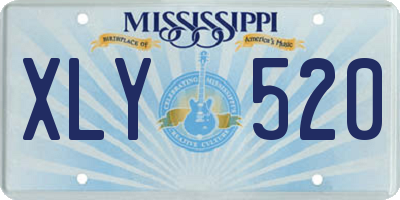 MS license plate XLY520