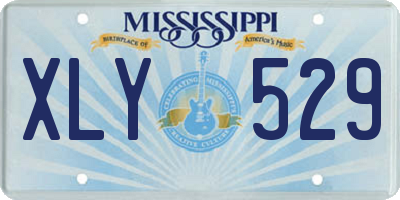 MS license plate XLY529