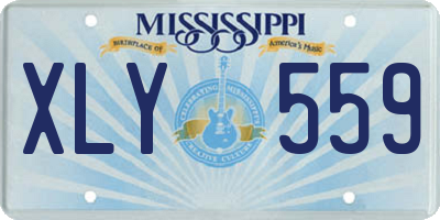 MS license plate XLY559