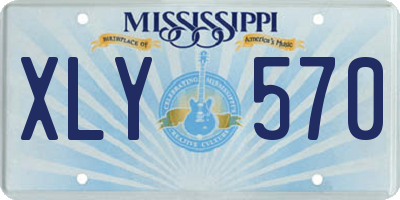 MS license plate XLY570
