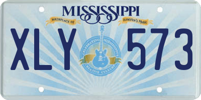 MS license plate XLY573