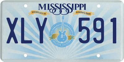 MS license plate XLY591