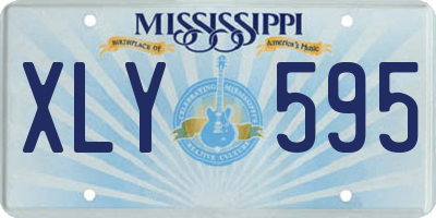 MS license plate XLY595