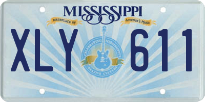 MS license plate XLY611