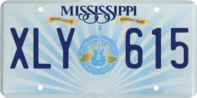 MS license plate XLY615