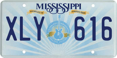 MS license plate XLY616