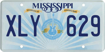 MS license plate XLY629