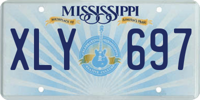 MS license plate XLY697