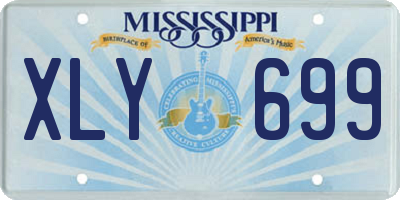 MS license plate XLY699