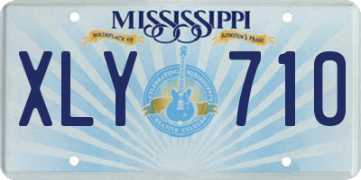 MS license plate XLY710
