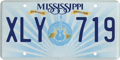 MS license plate XLY719