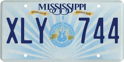 MS license plate XLY744