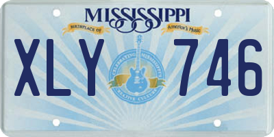 MS license plate XLY746